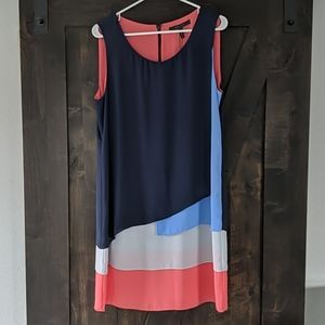 BCBG "Haley" Colorblocked Tank Dress